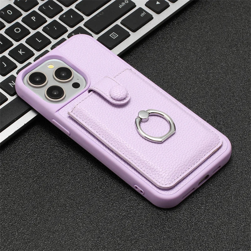 Leather iPhone Case with Card Slots