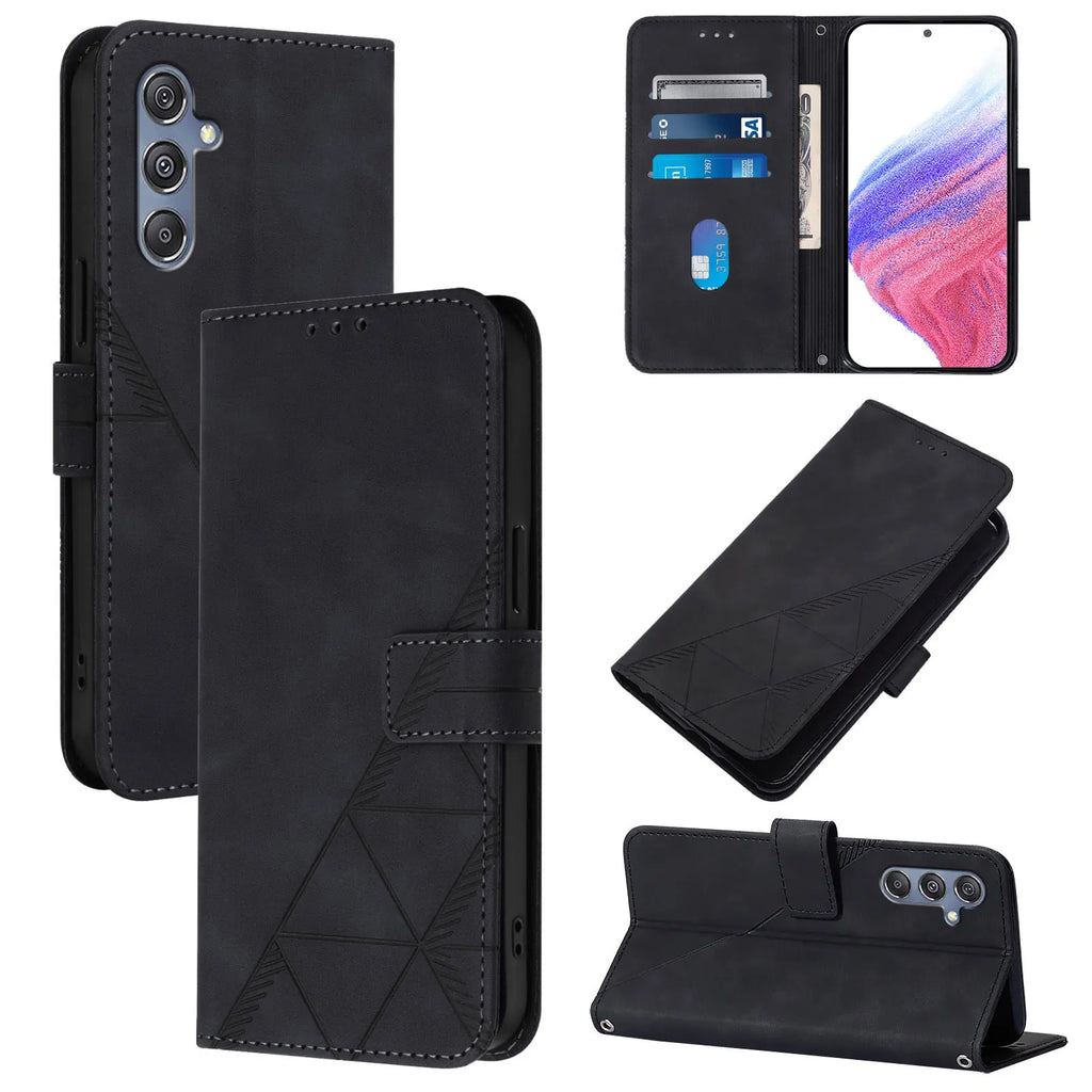 Leather Samsung Galaxy Wallet Case (M Series)