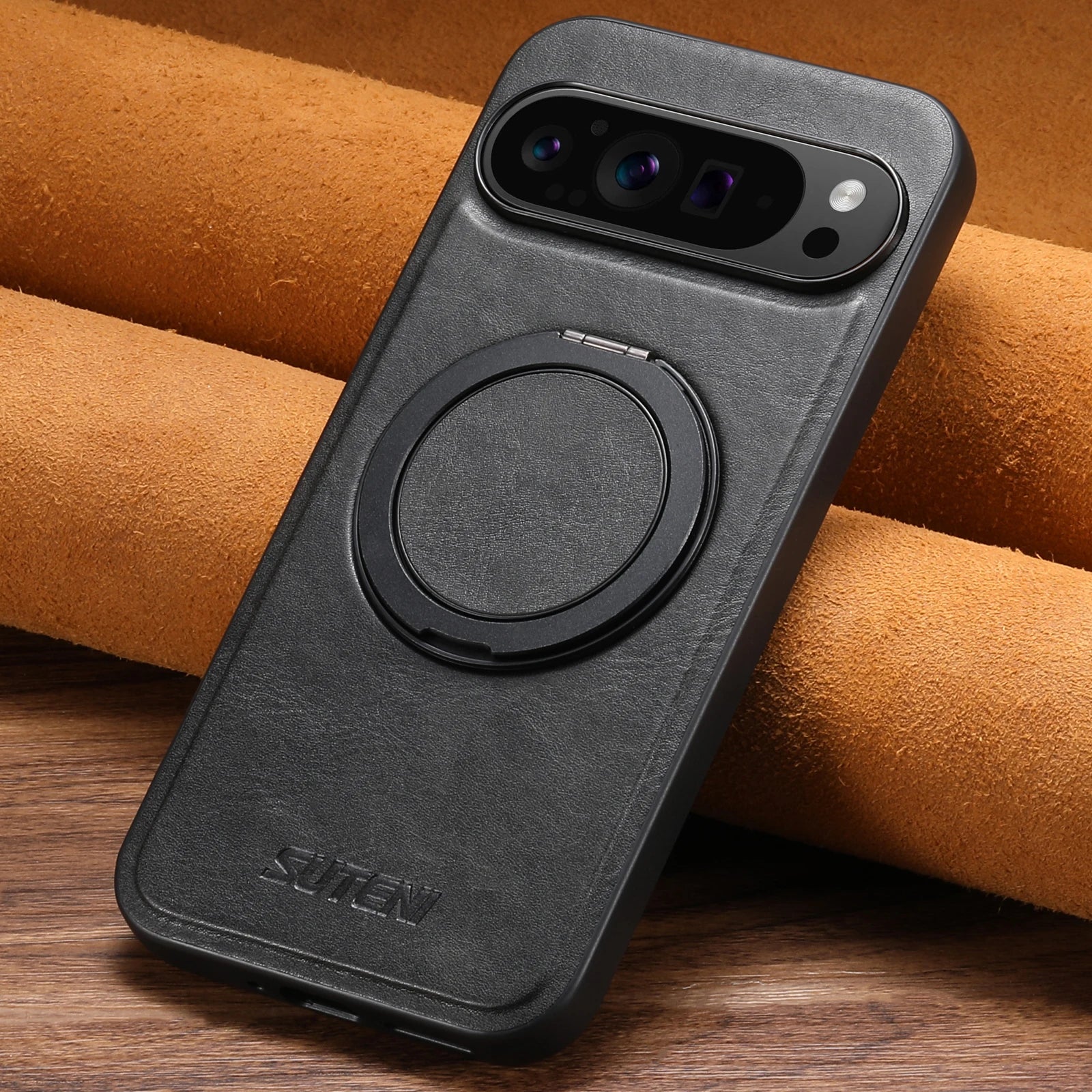 Leather MagSafe Google Pixel Case with Stand