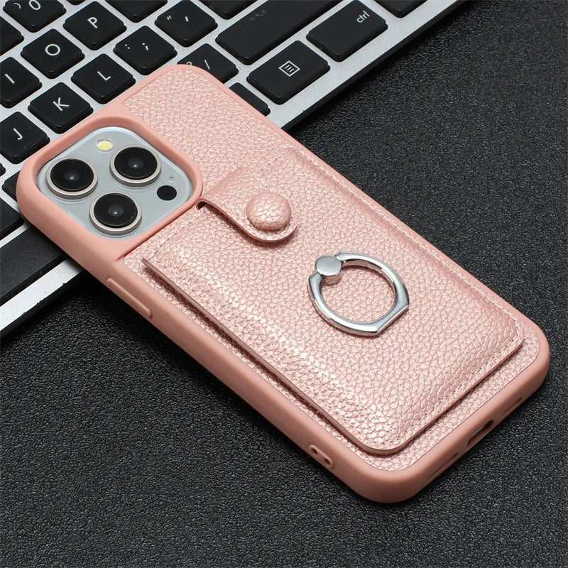 Leather iPhone Case with Card Slots