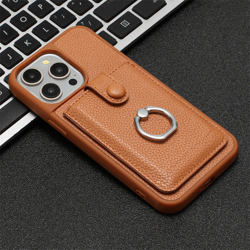 Leather iPhone Case with Card Slots