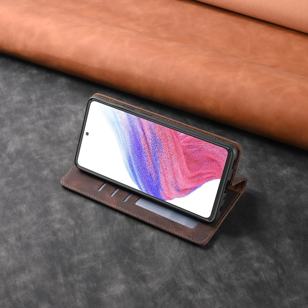 Leather Flip Samsung Galaxy Case (S Series)