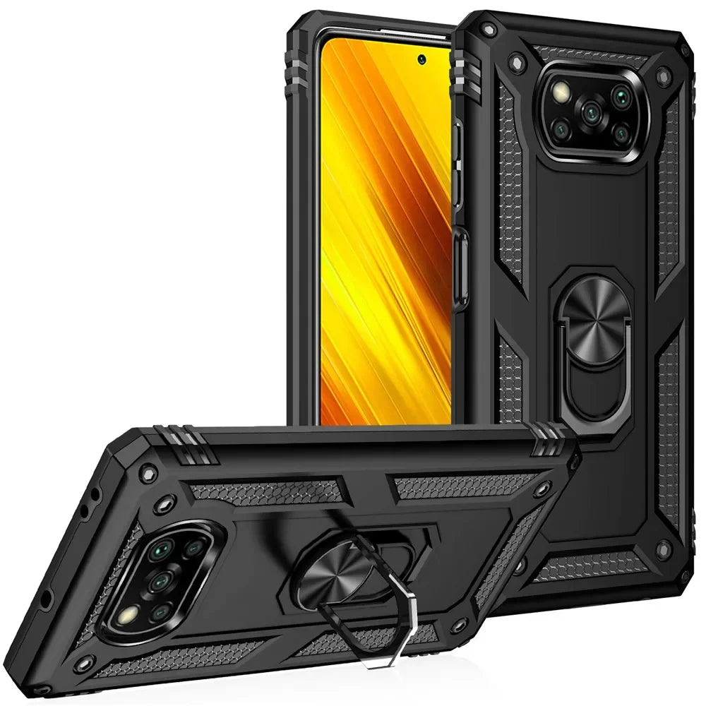 Armored Xiaomi Poco Case with Holder