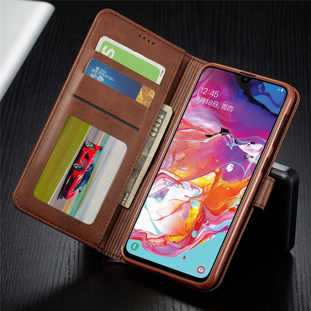 Leather Samsung Galaxy Wallet Case (S Series)