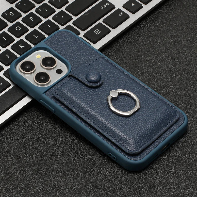 Leather iPhone Case with Card Slots