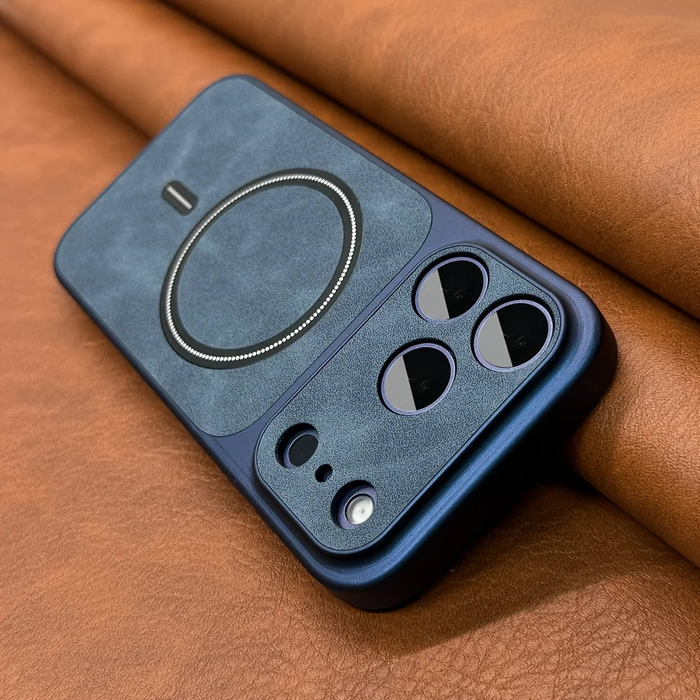 Artificial Leather MagSafe iPhone Case