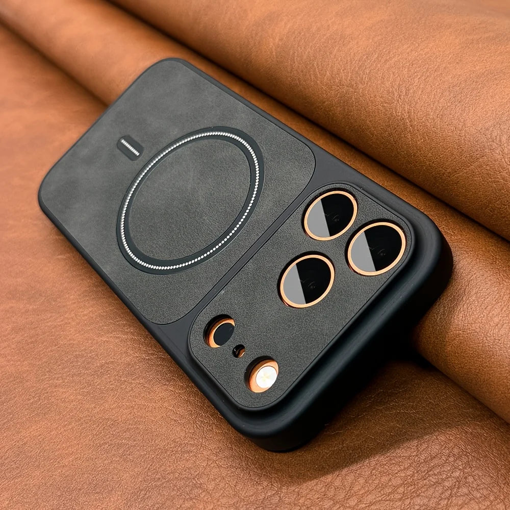 Artificial Leather MagSafe iPhone Case