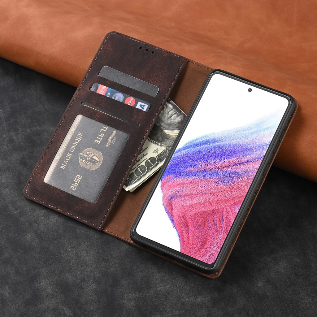 Leather Flip Samsung Galaxy Case (S Series)