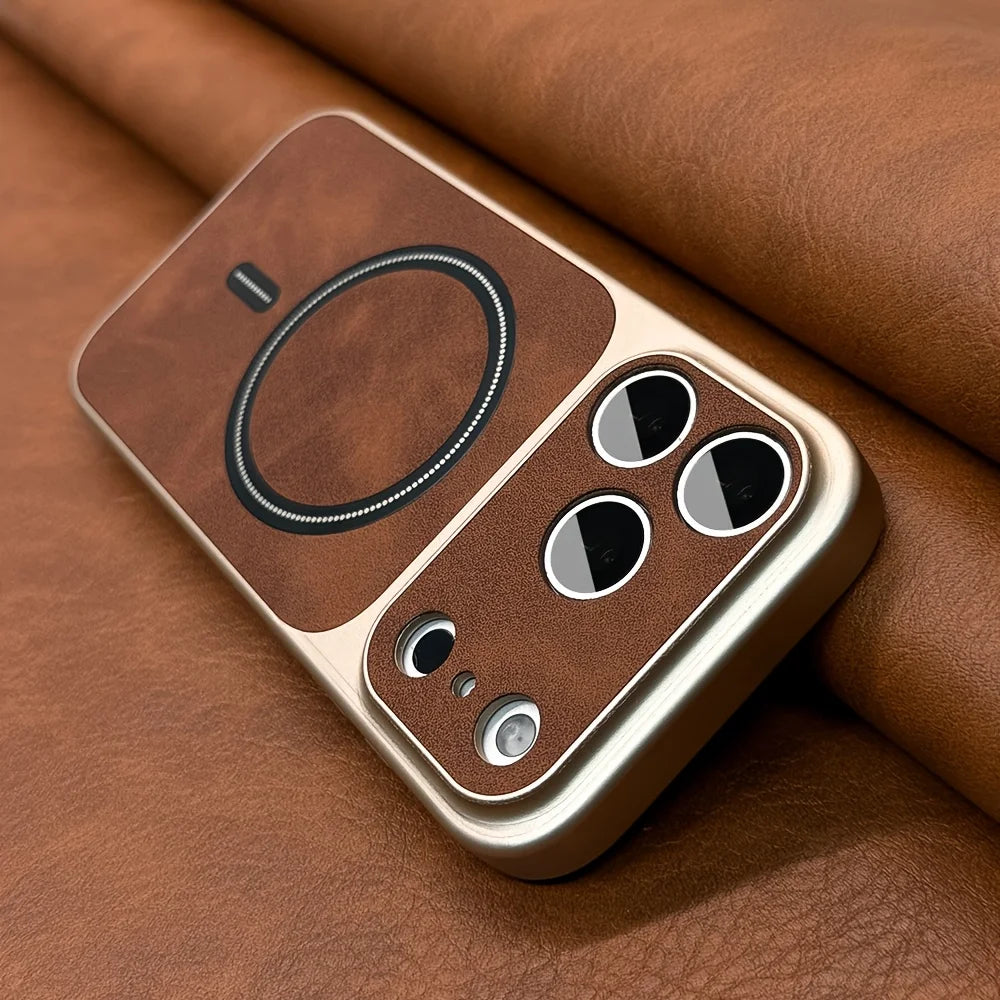 Artificial Leather MagSafe iPhone Case