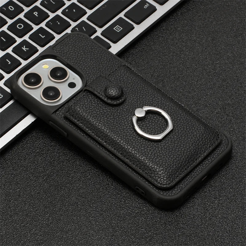 Leather iPhone Case with Card Slots