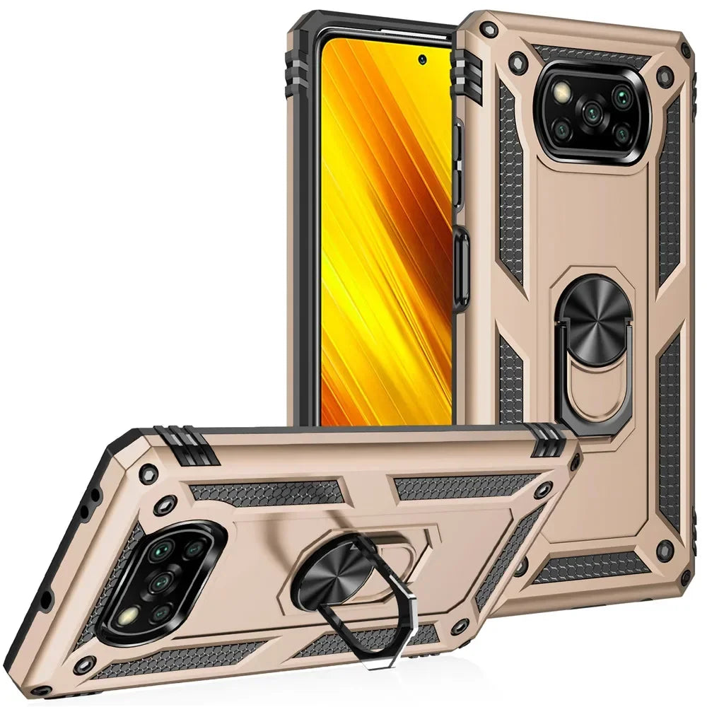 Armored Xiaomi Poco Case with Holder